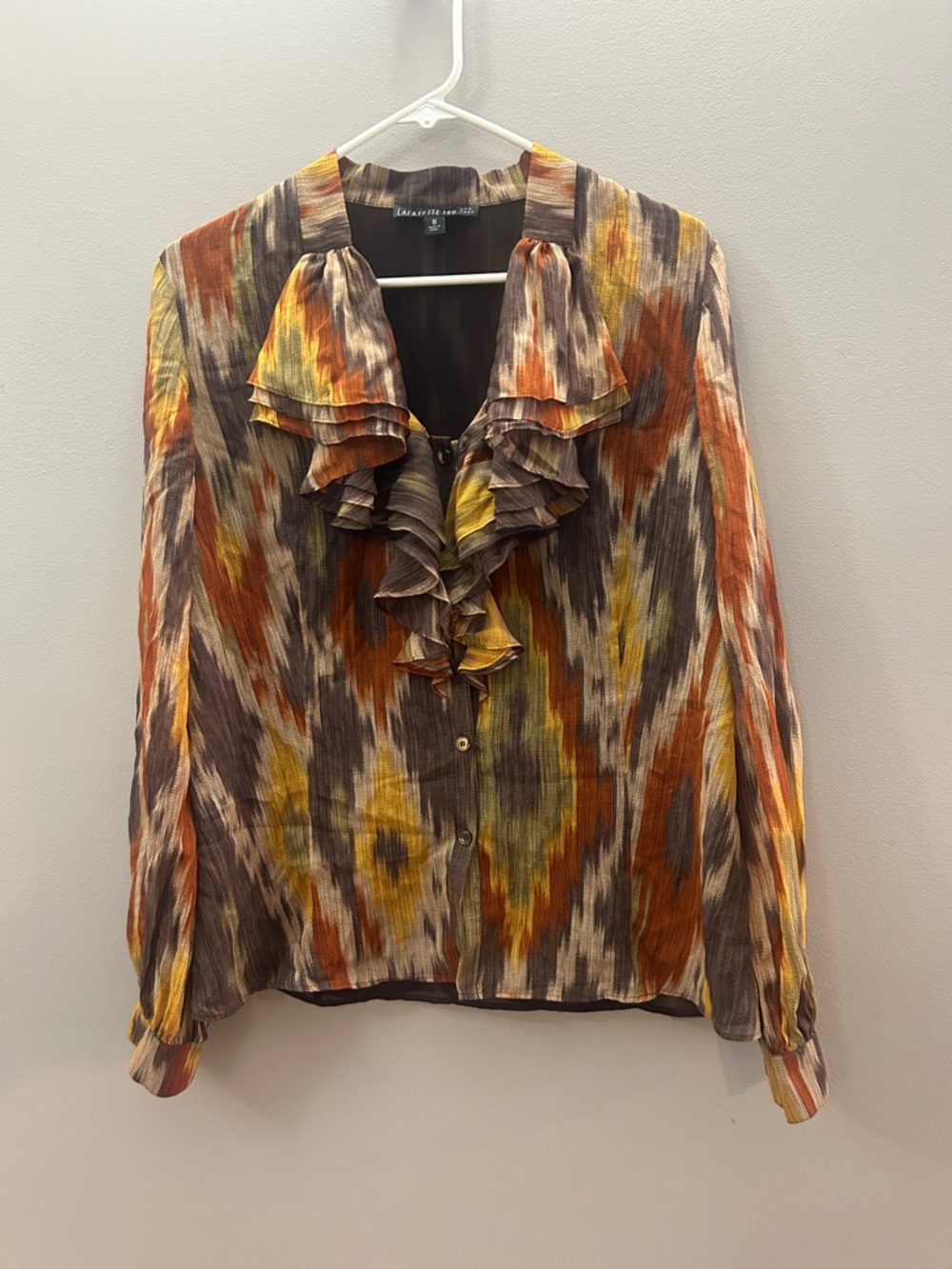 Lafayette 148 blouse silk size 10